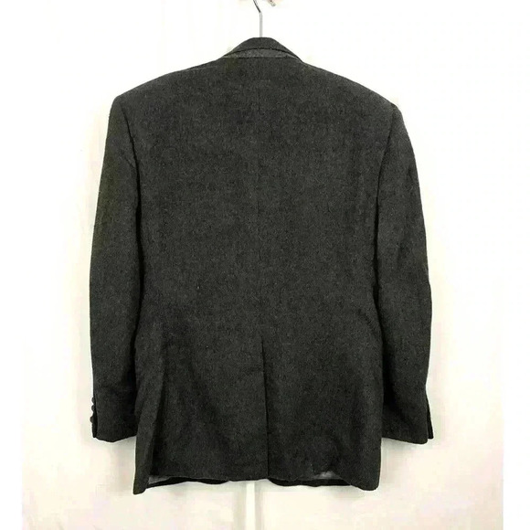 VTG Charcoal 100% Camel Hair Men's Blazer Sports Jacket Lined 40R Made in USA - Picture 2 of 14